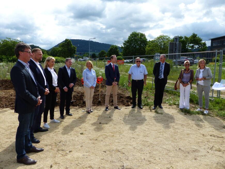 I-Bau-Spatenstich Neubau Verwaltungsgebäude Donzdorf-Industriebau