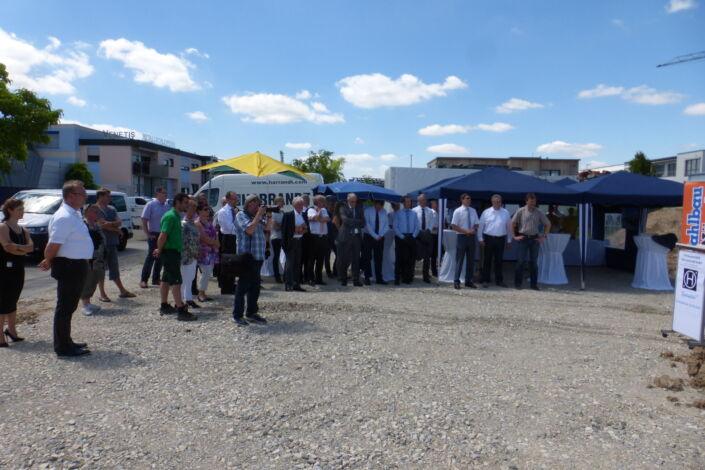 SF-Bau-Spatenstich Neubau Fertigungs- und Montagehalle-Schlüsselfertigbau