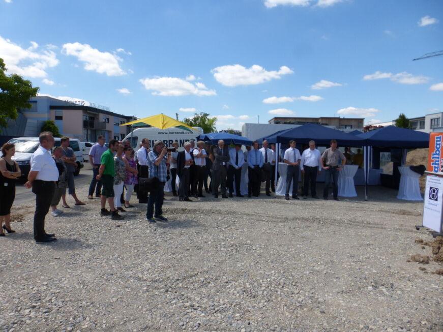 SF-Bau-Spatenstich Neubau Fertigungs- und Montagehalle-Schlüsselfertigbau