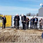 I-Bau-Spatenstich-Salach-Neubau Montagehalle mit Bürogebäude-Stahlbau-Komplettbau-Industriebau