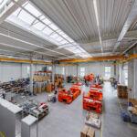 SF-Bau-Industriebau-Neubau Halle mit Büro-Kirchheim-Stahlbau-Schlüsselfertigbau